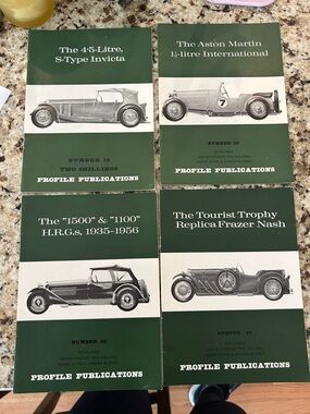 Profile Publications Vintage Car Booklets - Green Covers (Set of 4)
